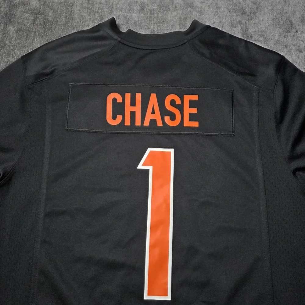 Nike Cincinnati Bengals Ja'Marr Chase Super Bowl LVI Jersey Mens Large Black 1 L